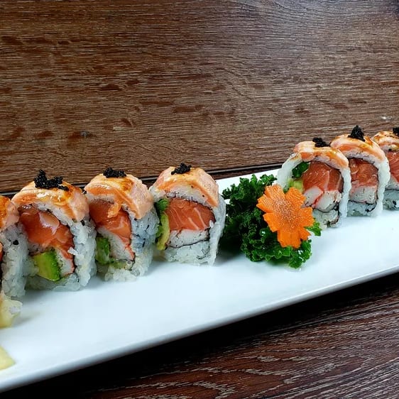 Slippery Salmon Roll.